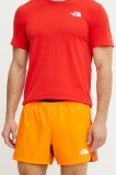 The North Face pantaloni scurti sport Breeze barbati, culoarea portocaliu, NF0A892N58B1