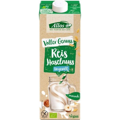 Bautura cu Orez si Alune Fara Gluten Bio 1 litru Allos foto