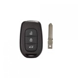 Carcasa Cheie Renault 3 Butoane + Lama Metalica, Compatibila, Plastic ABS, Fara Electronica/Baterie/Logo
