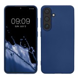 Husa Kwmobile pentru Samsung Galaxy S24, Albastru, Silicon, KWM000021LP005C, Carcasa