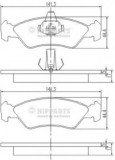 Set placute frana,frana disc FORD KA (RB) (1996 - 2008) NIPPARTS J3603049