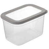 Caserola dreptunghiulara alimentara, transparenta, cu capac, 13.8x20x12.8cm -2.3l, Florina