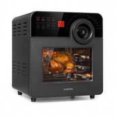 Klarstein AeroVital Cube Chef, friteuza cu aer cald, 1700W, 14l, 16 programe, negra foto