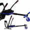Kart tip Hoverkart pentru hoverboard electric, culoare Negru/Albastru