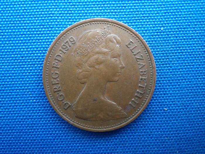 2 NEW PENCE 1979 ELISABETA II /ANGLIA