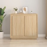 vidaXL Servantă, stejar sonoma, 80x34x75 cm, lemn prelucrat