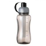 Sticlă Apă Sport, Model Cu Acumulator De Gheață, Capacitate 600ml, Negru Transparent, Plastic, Oem