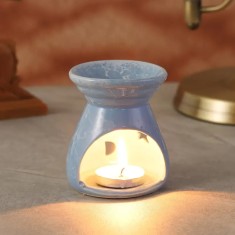 Set vas din ceramica +Lumanare parfumata+ulei esential Lavanda