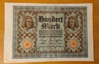 Germania - 100 Marks / mărci (1920) H7450 foto