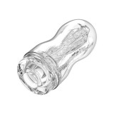 Masturbatoare de mana - Masturbator Descarcare Rapida Textura Boost Cupa Portabila Transparenta Vezi Toata Actiunea