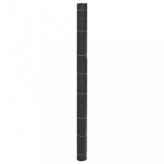vidaXL Membrană antiburuieni, negru, 1,5x25 m, PP