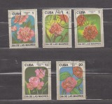 A12 S3 6 - Timbre foarte vechi - Cuba - flori exotice, Flora, Stampilat