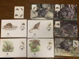 Portugalia - serie 4 timbre MNH, 4 FDC, 4 maxime, fauna wwf