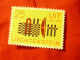 Serie Liechtenstein 1965 - 100 Ani UIT , 1 valoare, Nestampilat
