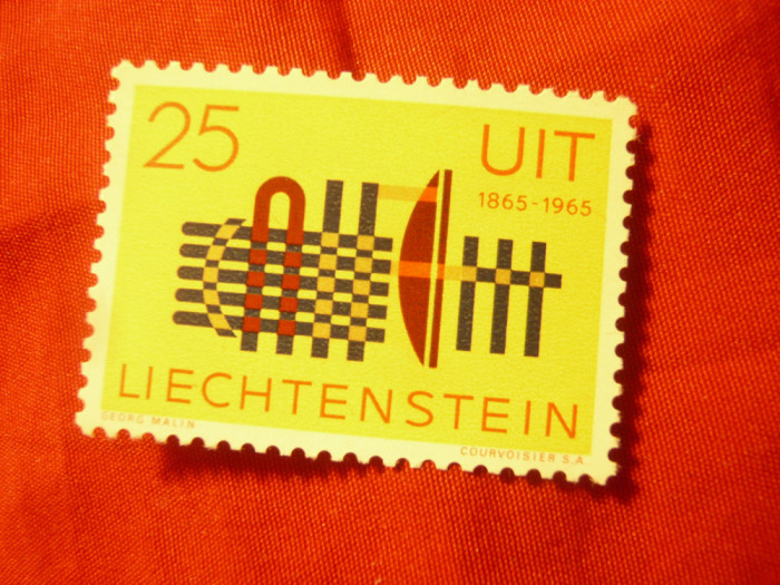 Serie Liechtenstein 1965 - 100 Ani UIT , 1 valoare