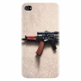 Husa silicon pentru Apple Iphone 4 / 4S, AK Kalashnikov Gun Of Military