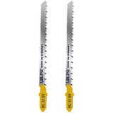 Wilpu HC 22 DV - Set panze fierastrau pendular tija cu un prag de prindere (T) 100 mm lemn taiere dreapta fina 2 bucati