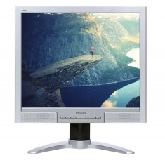 Monitor Secund Hand LCD Philips 190B7, 19 inch, 1280 x 1024, VGA, DVI, USB, Audio, Boxe integrate NewTechnology Media