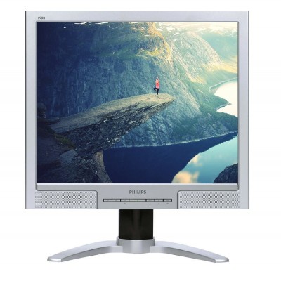 Monitor Secund Hand LCD Philips 190B7, 19 inch, 1280 x 1024, VGA, DVI, USB, Audio, Boxe integrate NewTechnology Media foto
