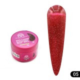 Gel pentru modelarea unghiilor 15 gr, Disco Flashing Glitter Builder Gel 05