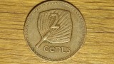 Fiji - moneda de colectie exotica - 2 cents 1976 bronz - Elisabeta II - superba !