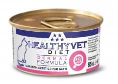 Conserva Healthyvet Diet Cat, Dermal, 85g foto