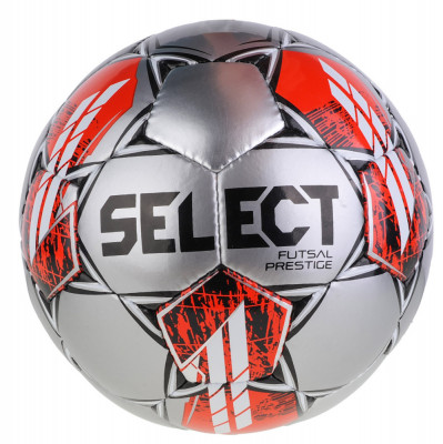Mingi de fotbal Select Futsal Prestige Ball FUTSAL PRESTIGE SILVER argint foto