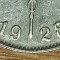 Belgia -extraordinara eroare de batere rara- 1 franc 1928/7 supradata - Albert I