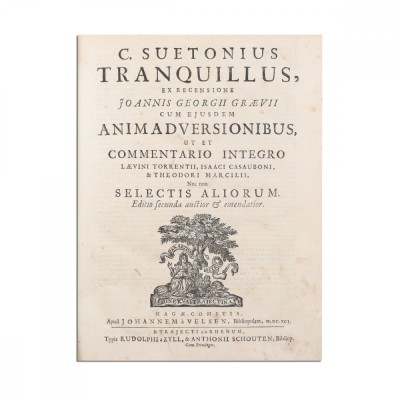 Caius Suetonius Tranquillus Ex Recensione Joannis Georgii Graevii Cum Ejusdem Animadversionibus, 1691- D foto