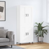 vidaXL Dulap &icirc;nalt, alb, 69,5x34x180 cm, lemn compozit