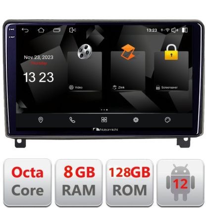 Navigatie Peugeot 407 2004-2011 Android Octa Core Qualcomm 2K Qled 8+128 DTS DSP 360 4G Optical CarStore Technology
