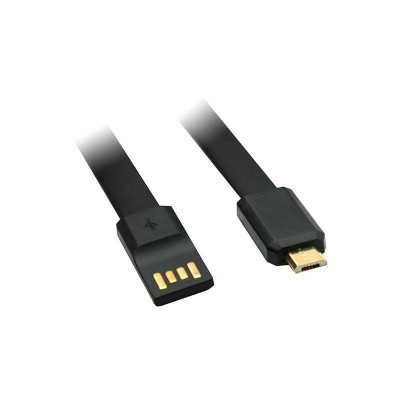 Cablu de incarcare USB My-Trim Micro USB Negru 1.2m foto