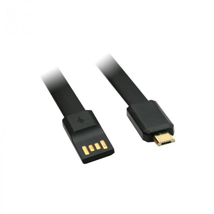 Cablu de incarcare USB My-Trim Micro USB Negru 1.2m