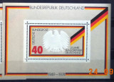 GERMANIA 1974 &ndash; 25 ANI EXISTENTA STATULUI, colita nestampilata, PT16, Nestampilat