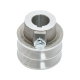 Fulie cu 2 caneluri pentru ax cu pana 19 mm, compatibila motor 7 CP