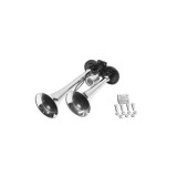 Claxon Auto 2 Trompete 12V/24V ALM, Compresor Aer, Universal Camion, Goarne Duble