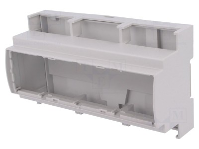 Carcasă pentru șină DIN gri 9 module foto