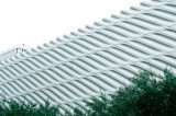 Tablou Canvas Arhitectură Modernă Geometrică Verde, 39 x 26 cm, CMCLASS