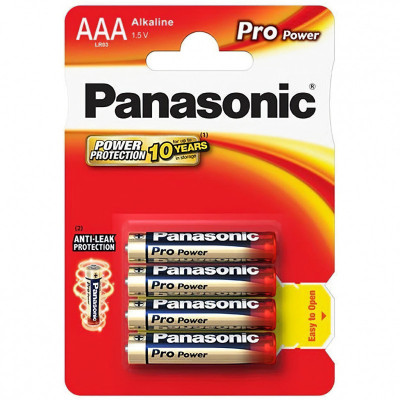 Baterie Panasonic Pro Power, AAA / LR03 / 1.5V, Set 4 bucati foto