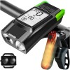 Vitezometru digital multifunc&Egrave;ional pentru biciclet&Auml; &acirc; lumin&Auml; fa&Egrave;&Auml;-spate, claxon, rezistent la ap&Auml;, ecran lcd, 5 moduri de m&Auml;surare