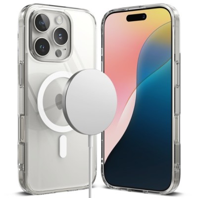 Husa pentru iPhone 16 Pro Max - Ringke Fusion MagSafe - Clear foto