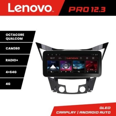 Navigatie Hyundai Sonata 2011-2015 K-259 Lenovo PRO 4+64 12.3 inch qled android 4G DSP gps internet CarStore Technology foto