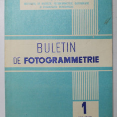 BULETIN DE FOTOGRAMMETRIE , ANUL VII , NR. 1 , 1972