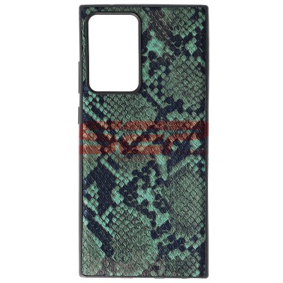 Toc TPU Leather Snake Samsung Galaxy Note 20 Ultra Green foto