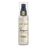 Primer, Fixator, Iluminator L.A Girl Shimmer Spray, 80ml - 918 Gold, L.A. Girl