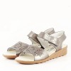 Sandale Dama Piele Naturala Argintii Catis M5 - Sandale Elegante si Confortabile de Vara