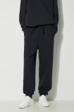 A-COLD-WALL* pantaloni de trening din bumbac Essential Sweatpant culoarea negru, uni, ACWMB274