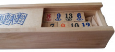 Joc Remi Rummy rummikub cu piese de lemn foto