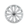 Set 4 capace roti 15 inchi (R15) Delta Gri, Compatibile Cu Peugeot, Autohelix MSA