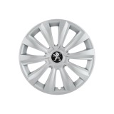 Set 4 capace roti 14 inchi (R14) Delta Gri, Compatibile Cu Peugeot, Autohelix MSA